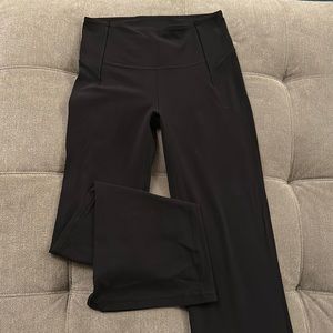 Split hem , groove pants . Size 6 black